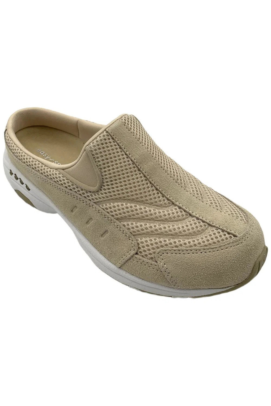 Easy Spirit Women's Traveltime Slipper Light Natural/White - Medium